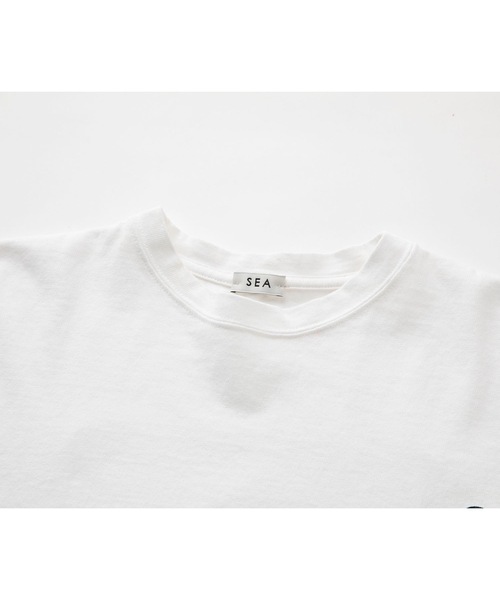 SEA(シー)の「LOVE SKI L/S TEE(Tシャツ/カットソー・レディース・ホワイト/グレー・1/2/3)」の6枚目の写真