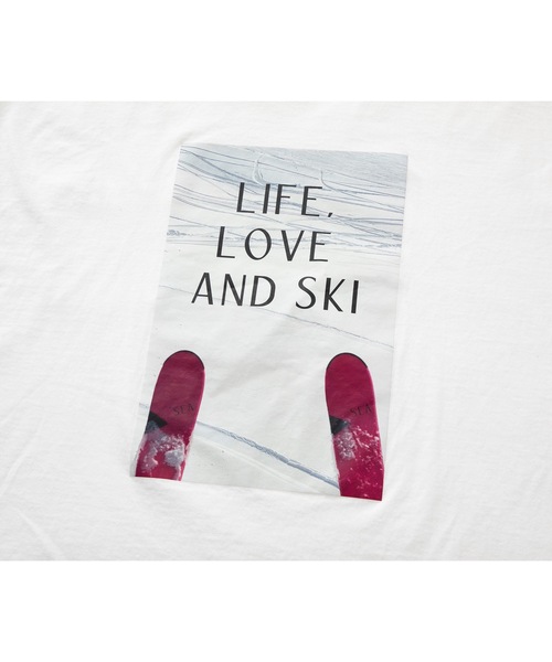 SEA(シー)の「LOVE SKI L/S TEE(Tシャツ/カットソー・レディース・ホワイト/グレー・1/2/3)」の12枚目の写真