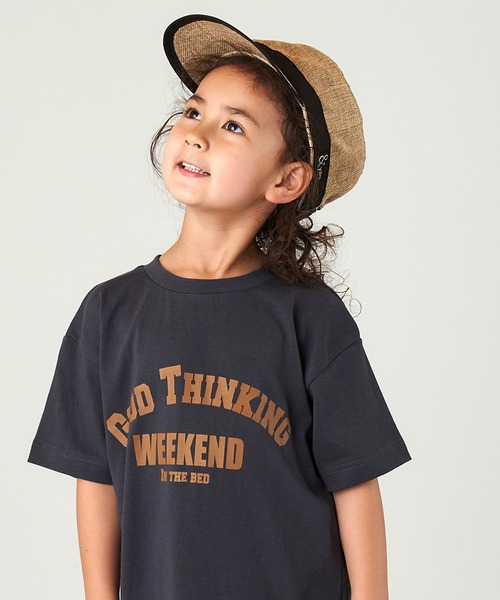 &yam(アンドヤム)の「ブランドロゴ入りサマーキャスケット(キャスケット・キッズ・ベージュ/ブラック/ホワイト・S/M)」の7枚目の写真