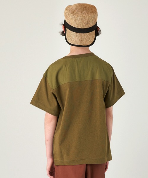 &yam(アンドヤム)の「ブランドロゴ入りサマーキャスケット(キャスケット・キッズ・ベージュ/ブラック/ホワイト・S/M)」の14枚目の写真