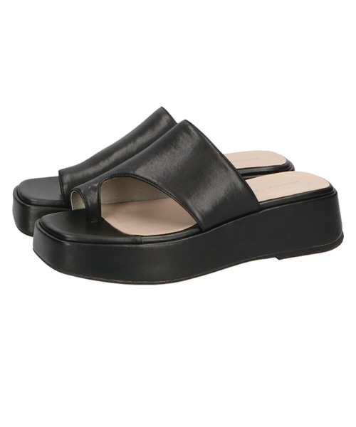 ORiental TRaffic（オリエンタルトラフィック）の「フレアソールトングサンダル/11235（サンダル・レディース・ブラック/ホワイト・S/M/L/LL）」の7枚目の写真