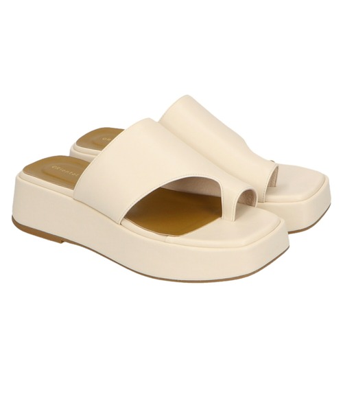 ORiental TRaffic（オリエンタルトラフィック）の「フレアソールトングサンダル/11235（サンダル・レディース・ブラック/ホワイト・S/M/L/LL）」の14枚目の写真