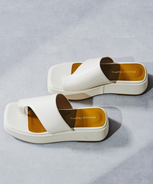 ORiental TRaffic（オリエンタルトラフィック）の「フレアソールトングサンダル/11235（サンダル・レディース・ブラック/ホワイト・S/M/L/LL）」の18枚目の写真