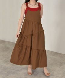 w closet | 斜め切り替えギャザーキャミワンピース(ワンピース)