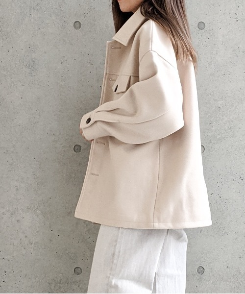 Per sist ence（パーシエンス）の「Per sist ence/パーシエンス　ウールライク CPOジャケット（その他アウター・レディース・ブラック/ベージュ/アイボリー/モカ・FREE）」の11枚目の写真