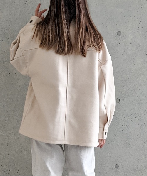 Per sist ence（パーシエンス）の「Per sist ence/パーシエンス　ウールライク CPOジャケット（その他アウター・レディース・ブラック/ベージュ/アイボリー/モカ・FREE）」の14枚目の写真