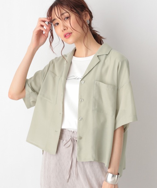 GLOBAL WORK（グローバルワーク）の「ケアラククロップドシャツ半袖