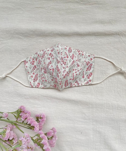 idem(イデム)の「idem silk flower mask/シルクフラワーマスク(マスク・レディース・ブラック/アイボリー/グリーン・FREE)」の2枚目の写真