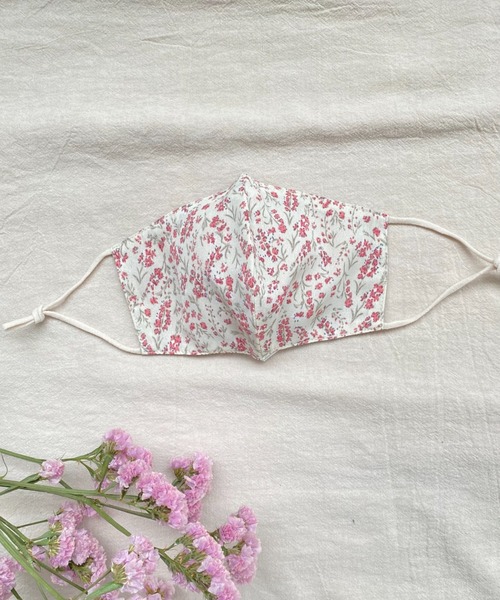 idem(イデム)の「idem silk flower mask/シルクフラワーマスク(マスク・レディース・ブラック/アイボリー/グリーン・FREE)」の5枚目の写真