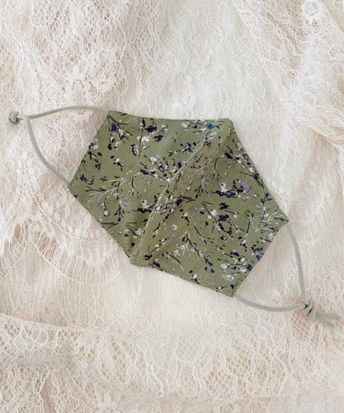 idem(イデム)の「idem silk flower mask/シルクフラワーマスク(マスク・レディース・ブラック/アイボリー/グリーン・FREE)」の22枚目の写真