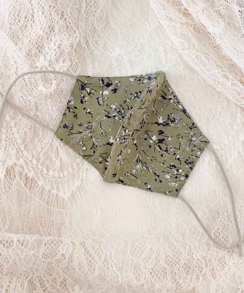 idem(イデム)の「idem silk flower mask/シルクフラワーマスク(マスク・レディース・ブラック/アイボリー/グリーン・FREE)」の21枚目の写真