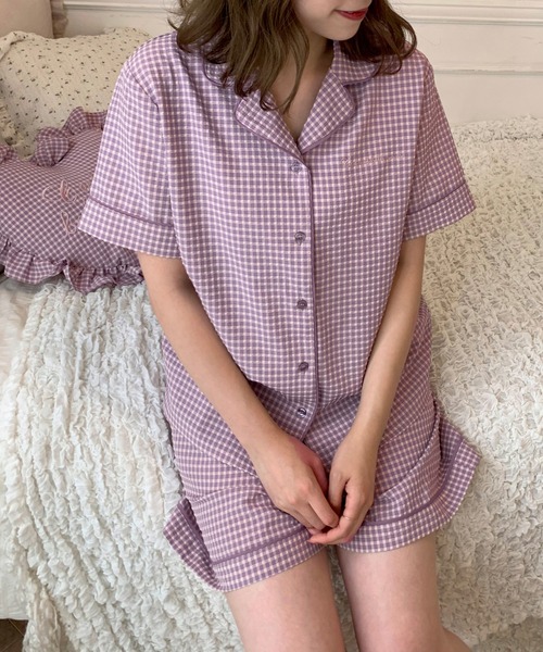 OLIVE des OLIVE（オリーブデオリーブ）の「ルームウェア2点set（ルームウェア/パジャマ・レディース・ラベンダー・FREE）」の5枚目の写真