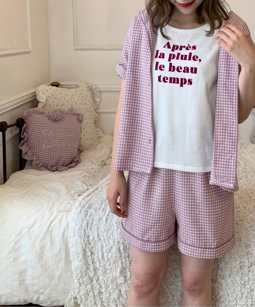 OLIVE des OLIVE（オリーブデオリーブ）の「ルームウェア2点set（ルームウェア/パジャマ・レディース・ラベンダー・FREE）」の10枚目の写真