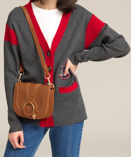 SEE BY CHLOE(シーバイクロエ)の「カレッジスタイルカーディガン(カーディガン/ボレロ・レディース・グレー系その他・S/M)」の4枚目の写真