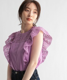Andemiu | レースデザインブラウス953946(シャツ/ブラウス)