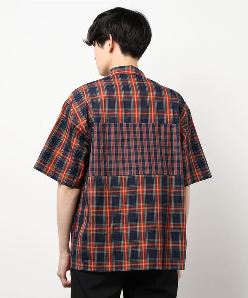 BoTT Windowpane S/S Shirt チェックシャツ BoTT Windowpane S/S Shirt チェックシャツ