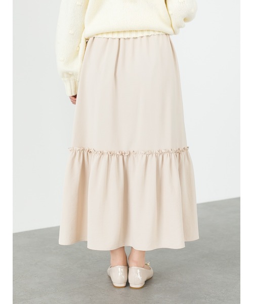 SLURR（スラ―）の「フリルロングスカート（スカート・レディース・アイボリー/モカ・FREE）」の8枚目の写真