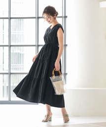 KOBE LETTUCE（コウベレタス）の「マルチwayボタンディテールティアードワンピース（ワンピース）」