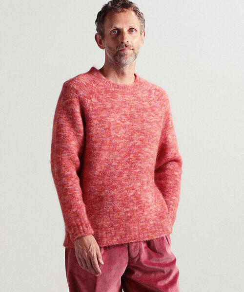 TOMORROWLAND （トゥモローランド）の「モヘアウールナイロン メランジクルーネックニット（ニット/セーター・メンズ・グレー/ピンク/ライトブルー・S/M）」の3枚目の写真