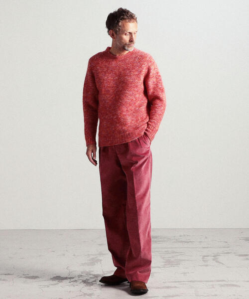 TOMORROWLAND （トゥモローランド）の「モヘアウールナイロン メランジクルーネックニット（ニット/セーター・メンズ・グレー/ピンク/ライトブルー・S/M）」の4枚目の写真