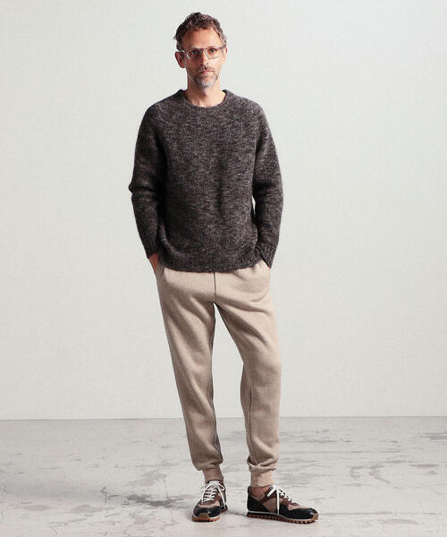 TOMORROWLAND （トゥモローランド）の「モヘアウールナイロン メランジクルーネックニット（ニット/セーター・メンズ・グレー/ピンク/ライトブルー・S/M）」の6枚目の写真