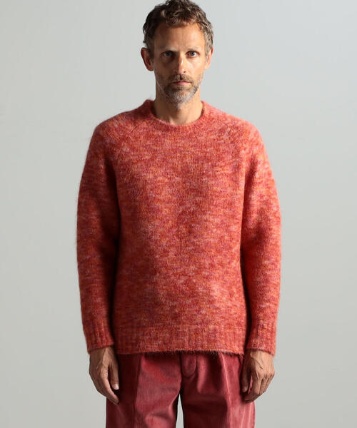 TOMORROWLAND （トゥモローランド）の「モヘアウールナイロン メランジクルーネックニット（ニット/セーター・メンズ・グレー/ピンク/ライトブルー・S/M）」の7枚目の写真