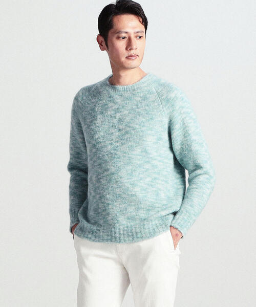 TOMORROWLAND （トゥモローランド）の「モヘアウールナイロン メランジクルーネックニット（ニット/セーター・メンズ・グレー/ピンク/ライトブルー・S/M）」の21枚目の写真