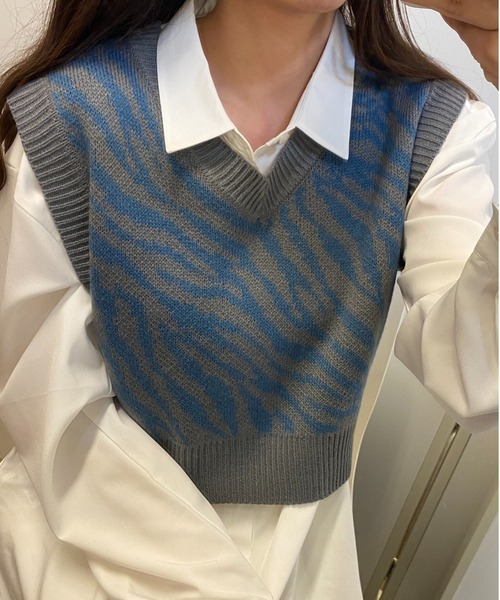 WEGO(ウィゴー)の「WEGO/コンパクトニットベスト(ベスト・レディース・その他1/その他2/その他3/その他4/アニマル/マルチ/その他5/その他11/その他12/その他13/その他6/その他7/その他8/その他9/その他10/その他14/その他17/その他16/その他15/その他19/その他20/その他21/その他18・FREE)」の11枚目の写真