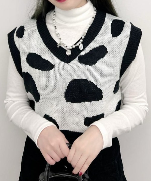 WEGO(ウィゴー)の「WEGO/コンパクトニットベスト(ベスト・レディース・その他1/その他2/その他3/その他4/アニマル/マルチ/その他5/その他11/その他12/その他13/その他6/その他7/その他8/その他9/その他10/その他14/その他17/その他16/その他15/その他19/その他20/その他21/その他18・FREE)」の18枚目の写真