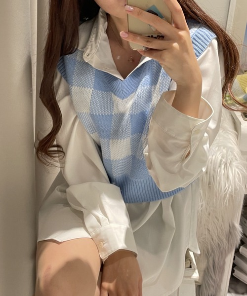 WEGO(ウィゴー)の「WEGO/コンパクトニットベスト(ベスト・レディース・その他1/その他2/その他3/その他4/アニマル/マルチ/その他5/その他11/その他12/その他13/その他6/その他7/その他8/その他9/その他10/その他14/その他17/その他16/その他15/その他19/その他20/その他21/その他18・FREE)」の21枚目の写真