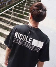 NICOLE CLUB FOR MEN | ロゴプリントポケットＴシャツ(Tシャツ/カットソー)
