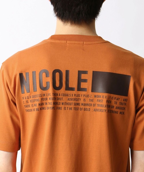 NICOLE CLUB FOR MEN（ニコルクラブフォーメン）の「ロゴプリントポケットＴシャツ（Tシャツ/カットソー・メンズ・ホワイト/ライトグレー/ブラック/テラコッタ・M/L/LL）」の11枚目の写真