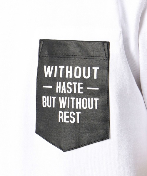 NICOLE CLUB FOR MEN（ニコルクラブフォーメン）の「ロゴプリントポケットＴシャツ（Tシャツ/カットソー・メンズ・ホワイト/ライトグレー/ブラック/テラコッタ・M/L/LL）」の15枚目の写真