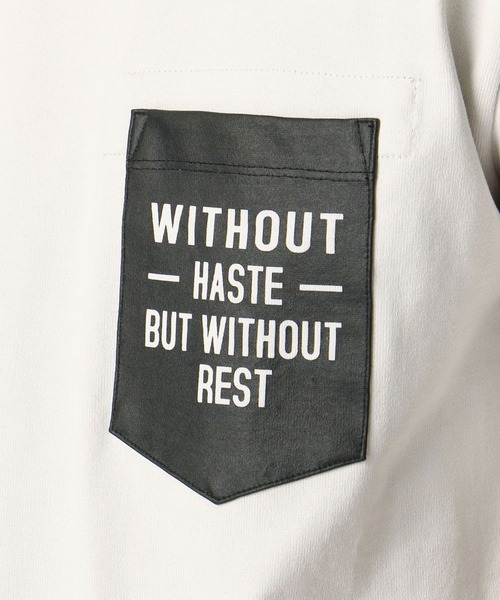 NICOLE CLUB FOR MEN（ニコルクラブフォーメン）の「ロゴプリントポケットＴシャツ（Tシャツ/カットソー・メンズ・ホワイト/ライトグレー/ブラック/テラコッタ・M/L/LL）」の17枚目の写真