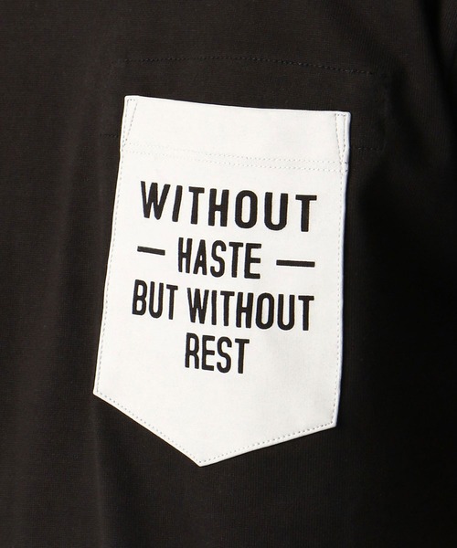 NICOLE CLUB FOR MEN（ニコルクラブフォーメン）の「ロゴプリントポケットＴシャツ（Tシャツ/カットソー・メンズ・ホワイト/ライトグレー/ブラック/テラコッタ・M/L/LL）」の18枚目の写真