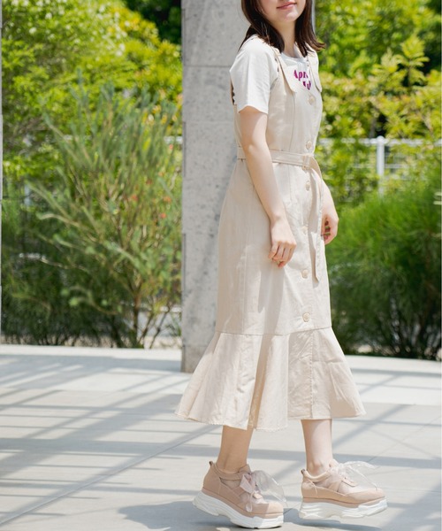 OLIVE des OLIVE（オリーブデオリーブ）の「シアーリボンスニーカー（スニーカー・レディース・ブラック/オフホワイト/ベージュ・MEDIUM/LARGE）」の20枚目の写真