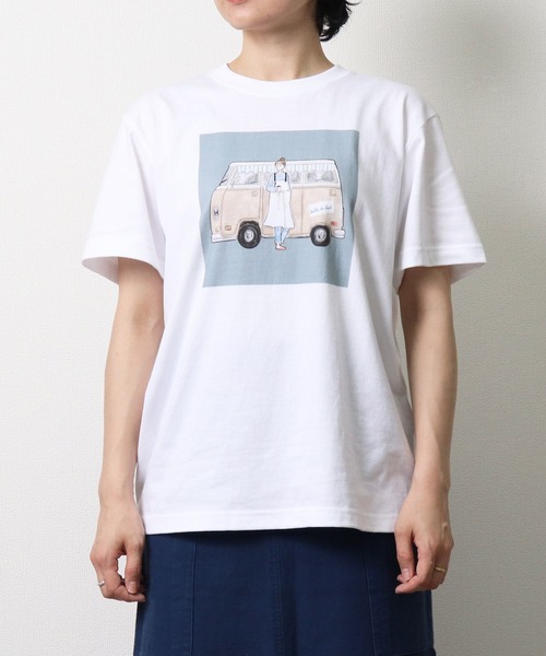 salle de bal(サルデバル)の「salle de bal / サルデバル salle de bal x ハマダユウヤ イラストプリントTシャツ(Tシャツ/カットソー・レディース・その他2/その他1・M)」の7枚目の写真