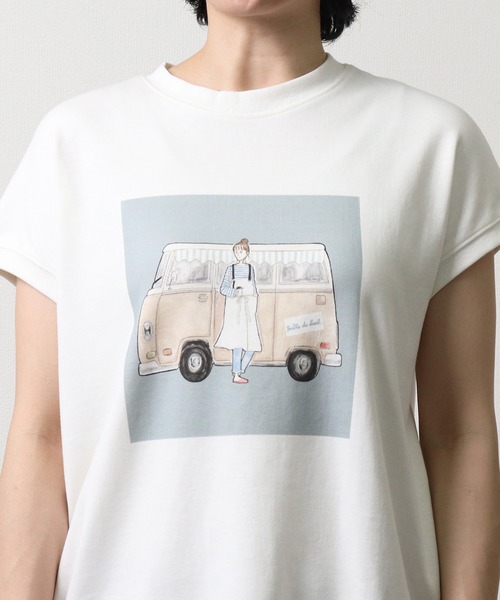 salle de bal(サルデバル)の「salle de bal / サルデバル salle de bal x ハマダユウヤ イラストプリントTシャツ(Tシャツ/カットソー・レディース・その他2/その他1・M)」の19枚目の写真