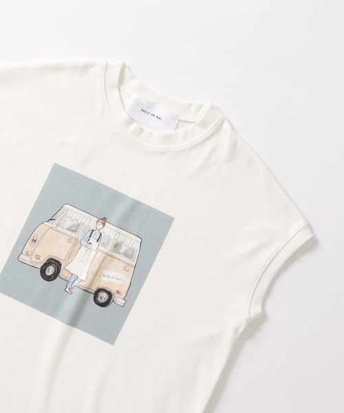 salle de bal(サルデバル)の「salle de bal / サルデバル salle de bal x ハマダユウヤ イラストプリントTシャツ(Tシャツ/カットソー・レディース・その他2/その他1・M)」の21枚目の写真
