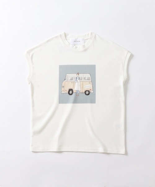salle de bal(サルデバル)の「salle de bal / サルデバル salle de bal x ハマダユウヤ イラストプリントTシャツ(Tシャツ/カットソー・レディース・その他2/その他1・M)」の20枚目の写真