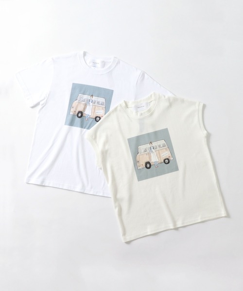 salle de bal(サルデバル)の「salle de bal / サルデバル salle de bal x ハマダユウヤ イラストプリントTシャツ(Tシャツ/カットソー・レディース・その他2/その他1・M)」の5枚目の写真