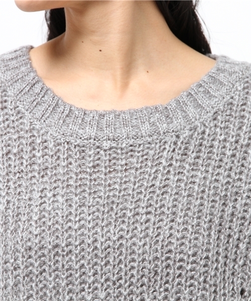 one after another NICE CLAUP（ワンアフターアナザーナイスクラップ）の「【ナイスクラップ】襟付リブニット（ニット/セーター・レディース・オフホワイト/グリーン/ボルドー/ブラック・FREE）」の11枚目の写真