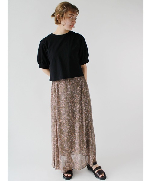 ehka sopo（エヘカソポ）の「柄アソートマーメイドスカート（スカート・レディース・ベージュ/ブラック/カーキ・ﾌﾘ-）」の7枚目の写真