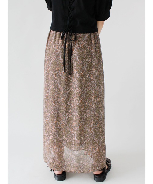 ehka sopo（エヘカソポ）の「柄アソートマーメイドスカート（スカート・レディース・ベージュ/ブラック/カーキ・ﾌﾘ-）」の9枚目の写真