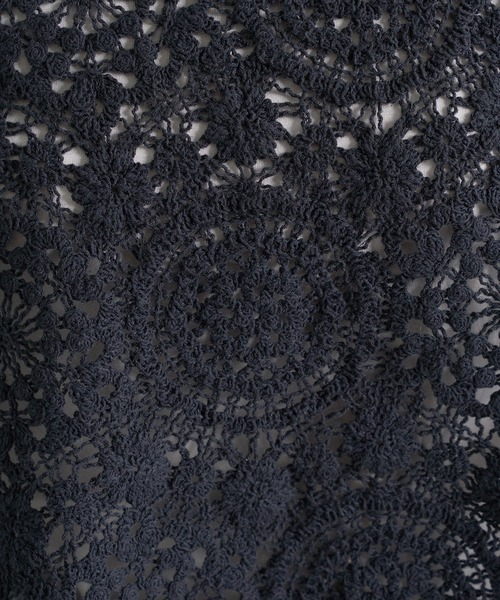 PUAL CE CIN（ピュアルセシン）の「コード糸レースプルオーバー（ニット/セーター・レディース・ブラック/グレー/ナチュラル・FREE）」の12枚目の写真