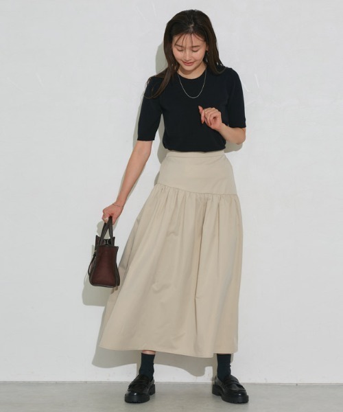 Pierrot(ピエロ)の「切り替えスカート(スカート・レディース・ライトベージュ/ブルー/ネイビー/ピンク・M/L)」の9枚目の写真