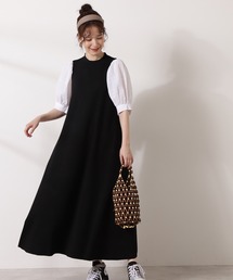 N.（N. Natural Beauty Basic） | ◆ボリュームパフニットワンピース(ワンピース)