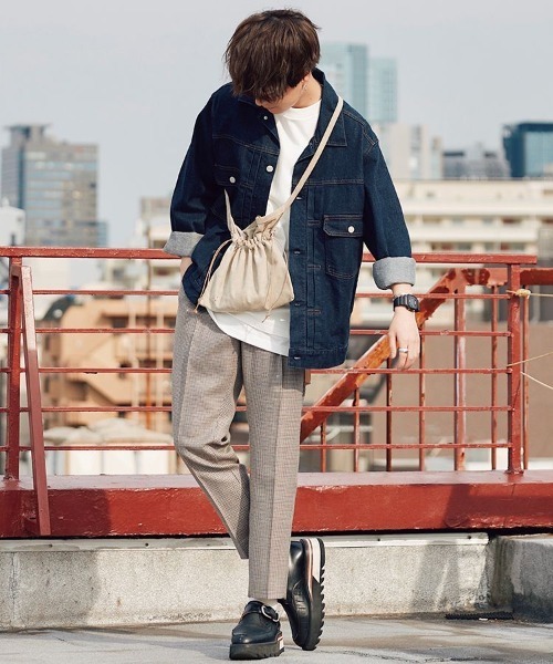 LIDNM（リドム）の「GUN CLUB CHECK SLACKS（スラックス・メンズ・ベージュ・SMALL/LARGE）」の10枚目の写真