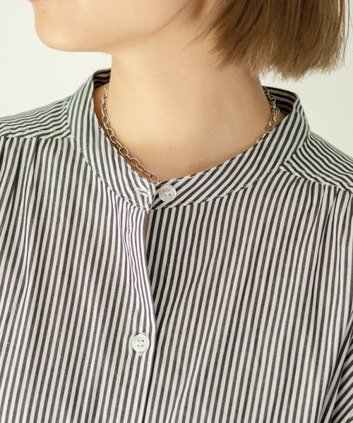 Kastane（カスタネ）の「ストライプマキシシャツワンピース（ワンピース・レディース・レッド/ブラック・FREE）」の8枚目の写真