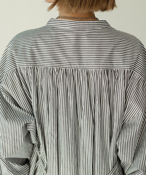 Kastane（カスタネ）の「ストライプマキシシャツワンピース（ワンピース・レディース・レッド/ブラック・FREE）」の15枚目の写真